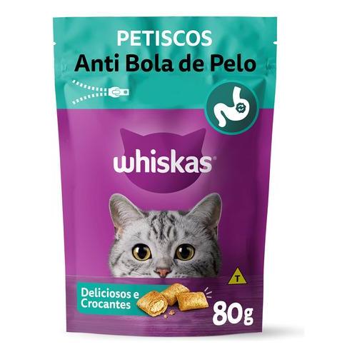 Petisco Whiskas Anti Bola De Pelo Para Gatos Adultos 80 G em Oferta na Shopee