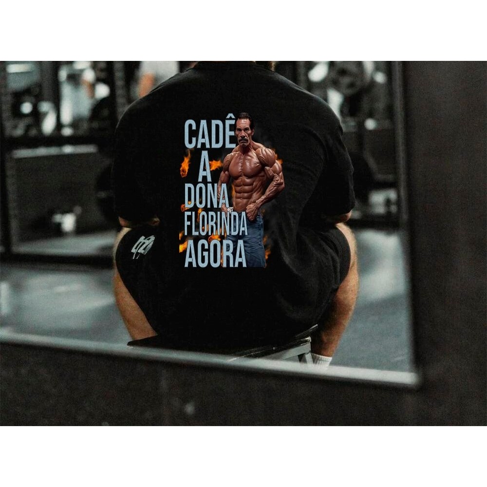 Camisa Oversized Premium Meme Madruga Maromba Frase Academia Treino Confortavel Camiseta