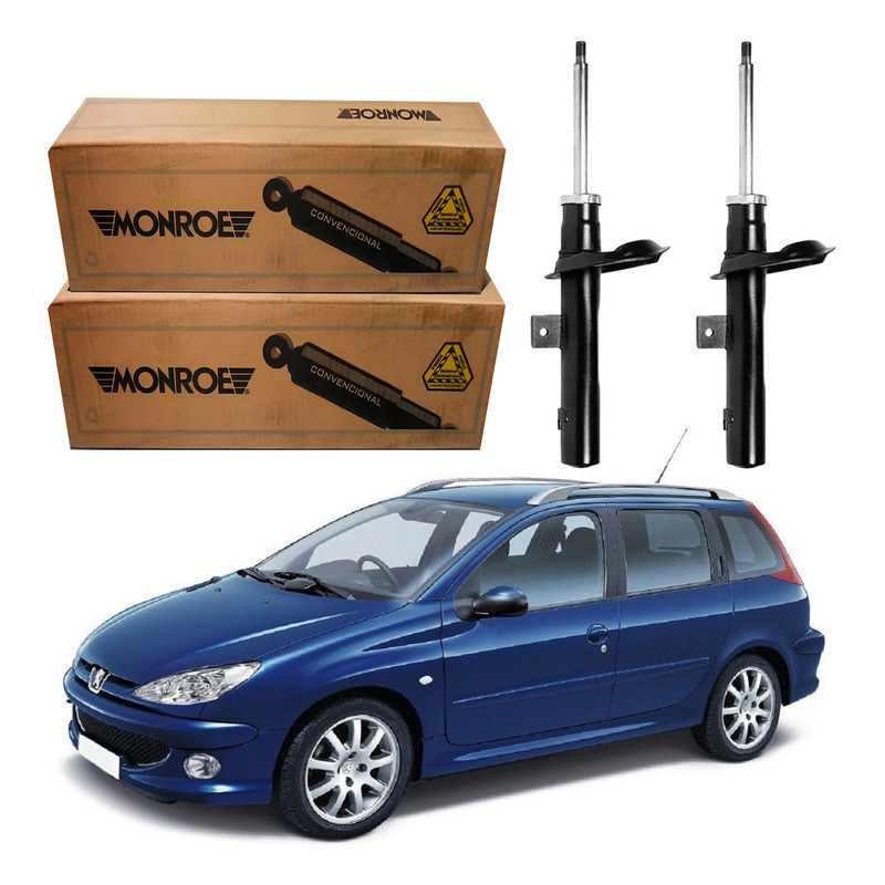 Par Amortecedor Dianteiro Peugeot 206 Sw 1.4 1.6 2005 A 2008 em Oferta na Shopee