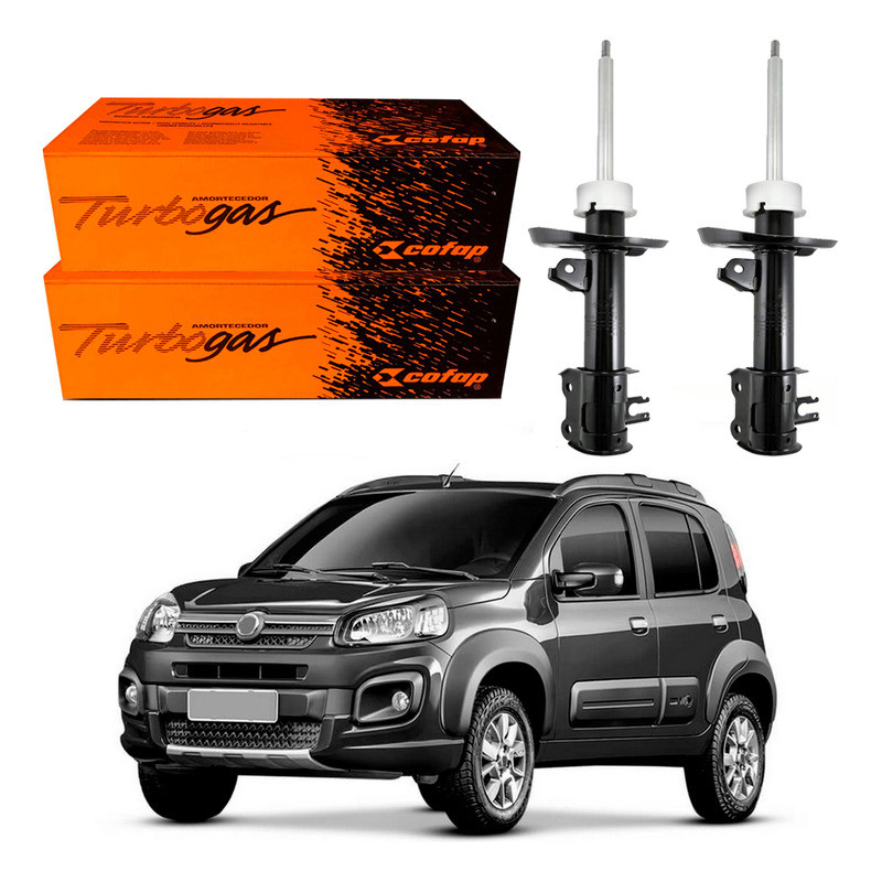 Par Amortecedor Dianteiro Novo Uno Way 1.0 1.3 2017 A 2021 em Oferta na Shopee