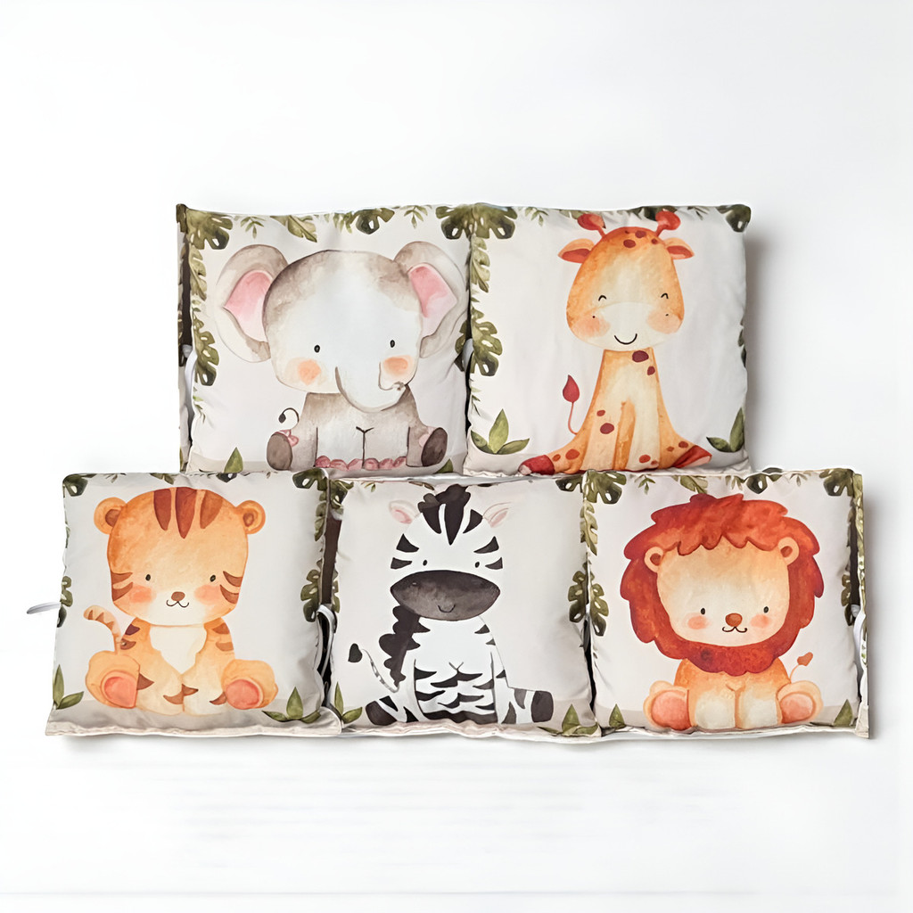 Kit 5 Almofadas Decorativas Infantil Bebê Safari em Oferta na Shopee
