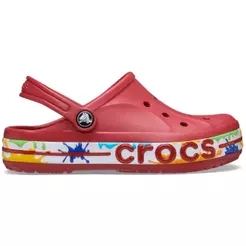 Sandália Crocs Bayaband Paint Splash Clog T Pepper