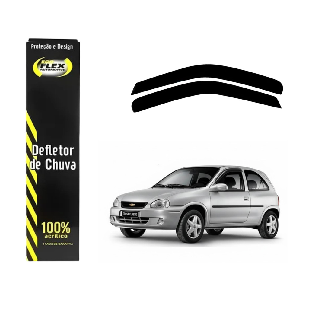 Calha Chuva Defletor CORSA 2P 95 até 2002 - PICAPE CORSA 95 até 2002 em Oferta na Shopee