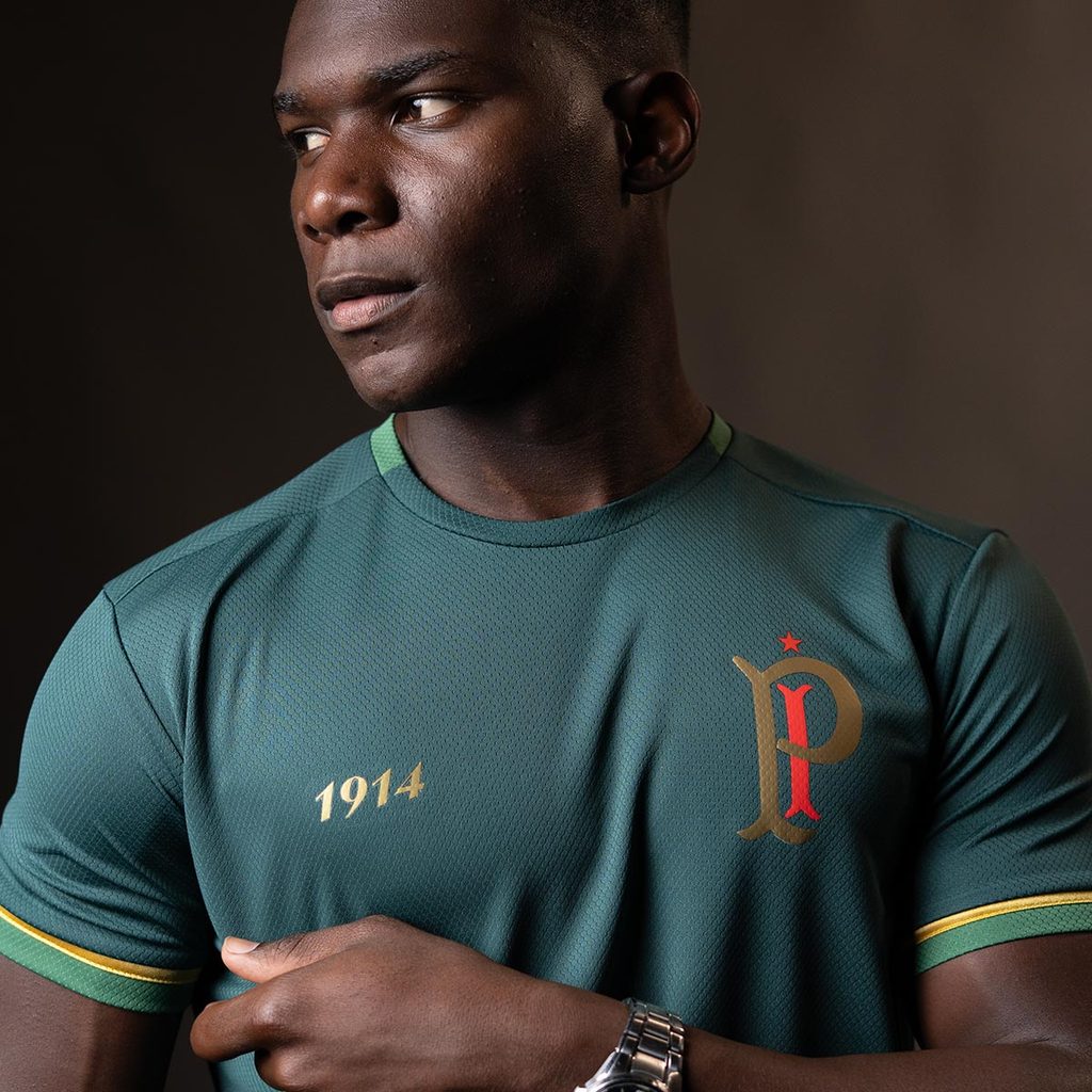 Camisa Palmeiras Retrô 1914 Cruz de Savóia Ouro Masculina Oficial em Oferta na Shopee