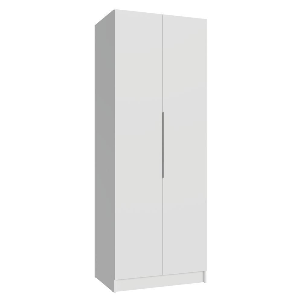 Guarda-roupa Modulado 2 Portas 4 Prateleiras 1 Cabideiro Branco Neo Madesa