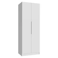 Guarda-roupa Modulado 2 Portas 4 Prateleiras 1 Cabideiro Branco Neo Madesa