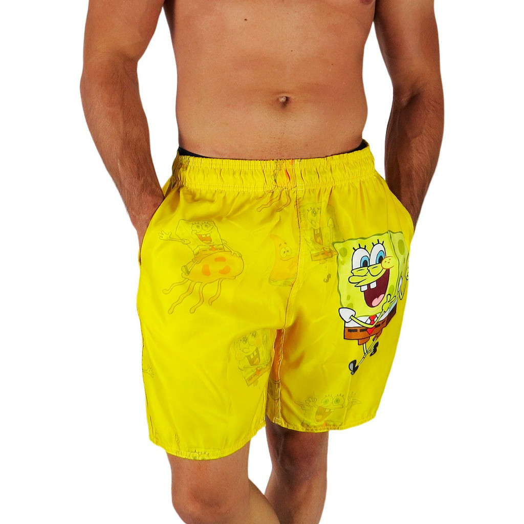 Short Praia Bob Esponja Mauricinho Tac Tel Masculino em Oferta na Shopee