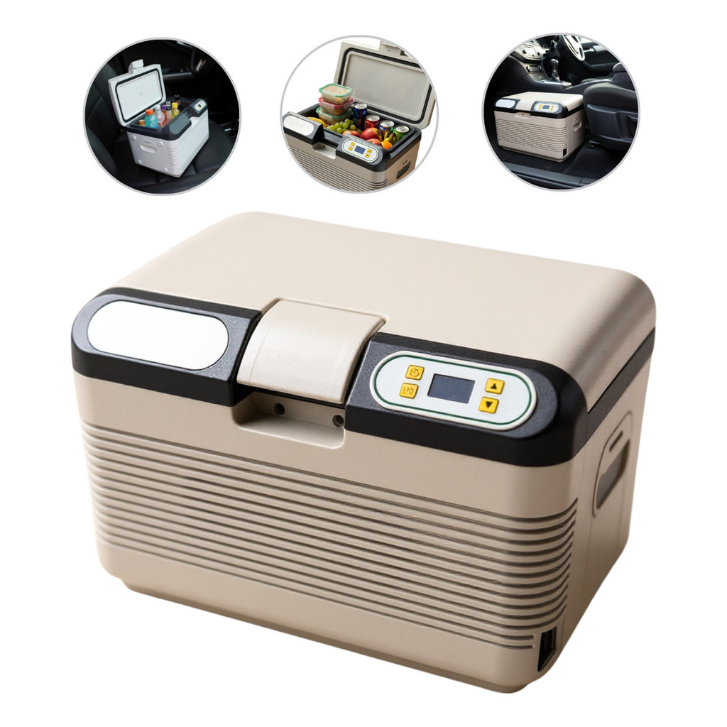 Mini Geladeira Portátil 12V 12L Automotiva Para Carros Caminhões Motorhome E Vans Frio E Quente