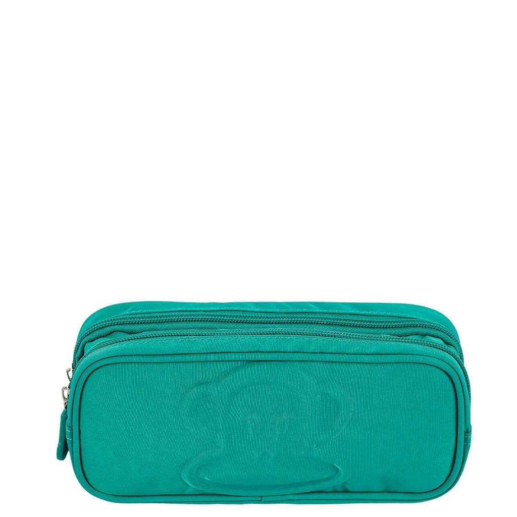 Estojo 2 Compartimentos Paul Frank Classics Verde - Esmeralda em Oferta na Shopee