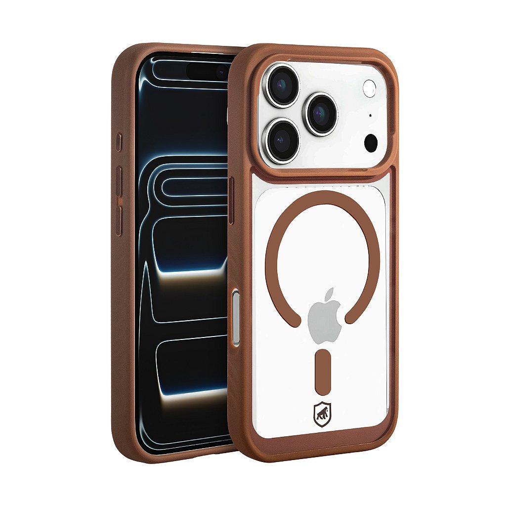 Capa case capinha para iPhone 17 Pro - Magsafe Wave Transparente - Desert - Gshield