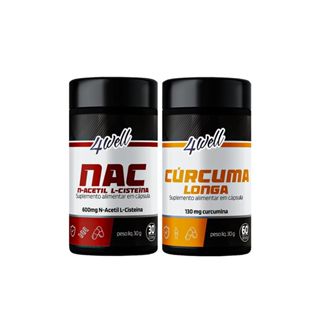 Kit Detox & Suporte Hepático NAC + Curcuma em Oferta na Shopee