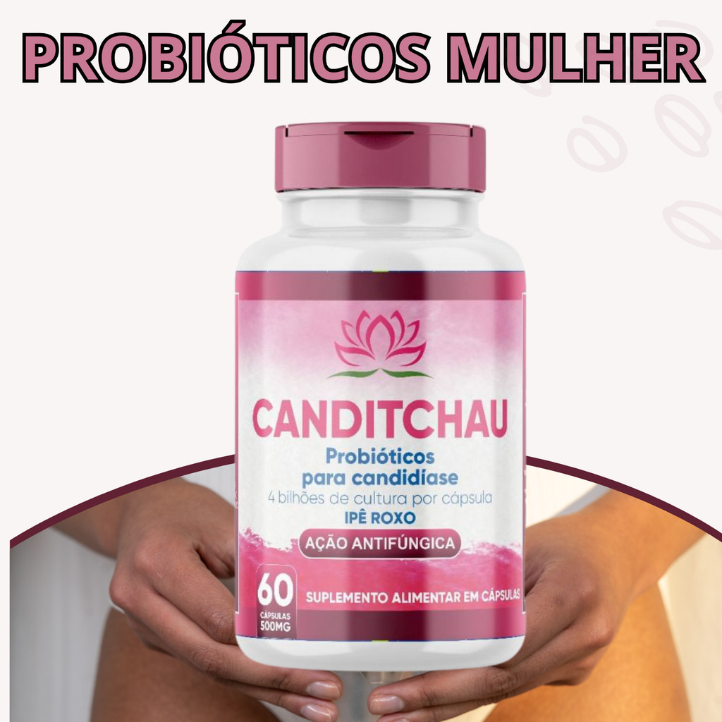 CANDITCHAU PROBIÓTICOS ANTIFUNGO LACTOBACILOS FLORA INTIMA CANDIDIASE CANDIDA CANDIFLORA CANDIA em Oferta na Shopee
