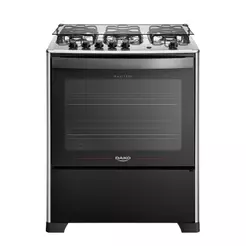 Fogão 5 Bocas Magister Mesa Inox Preto Dako