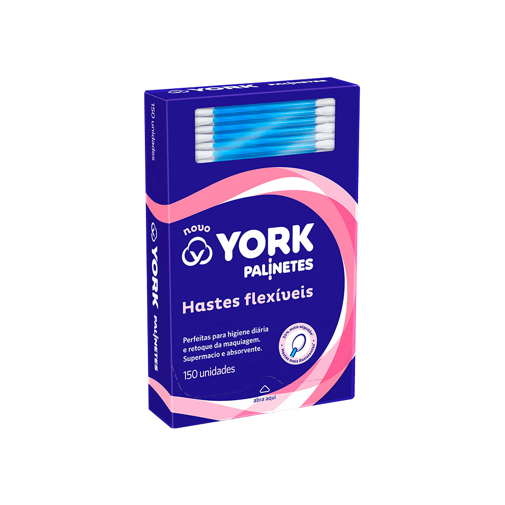 Hastes Flexíveis de Algodão Palinetes York 150 unidades em Oferta na Shopee