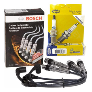 Kit Jg Cabo E Velas Ignição Vw  Kombi 1.4 8v Flex Desde 2009 Preto em Oferta na Shopee