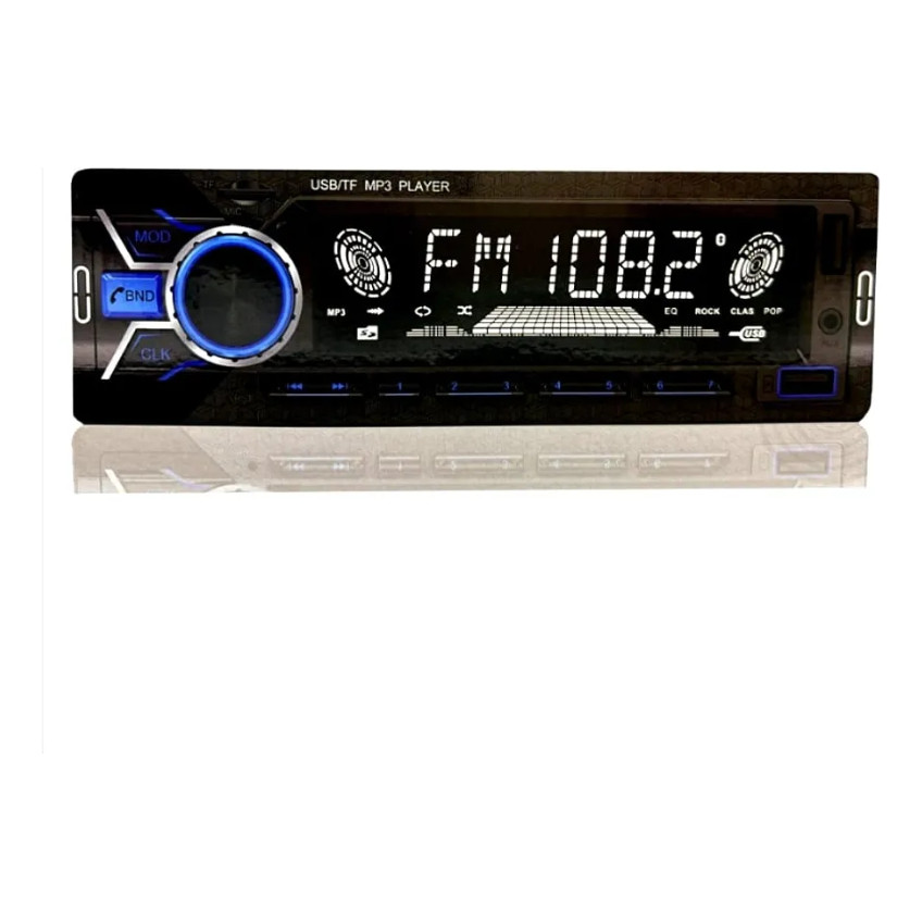 Rádio Automotivo 1 Din E-tech Combat Plus Mp3 Bluetooth Usb
