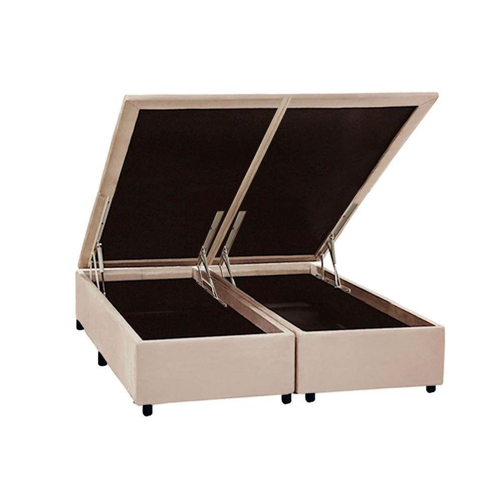 Cama Box Baú Queen Universal Suede Clean (158x198x35) - Costa Rica em Oferta na Shopee