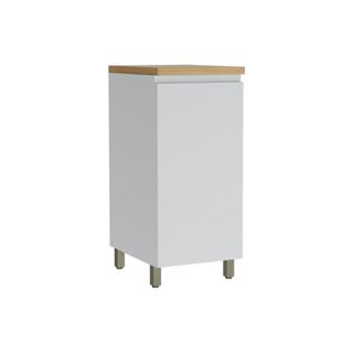 Balcão de Cozinha Modulado Rainha 1 Porta c/Tampo 40cm Branca/Nature - Nesher em Oferta na Shopee