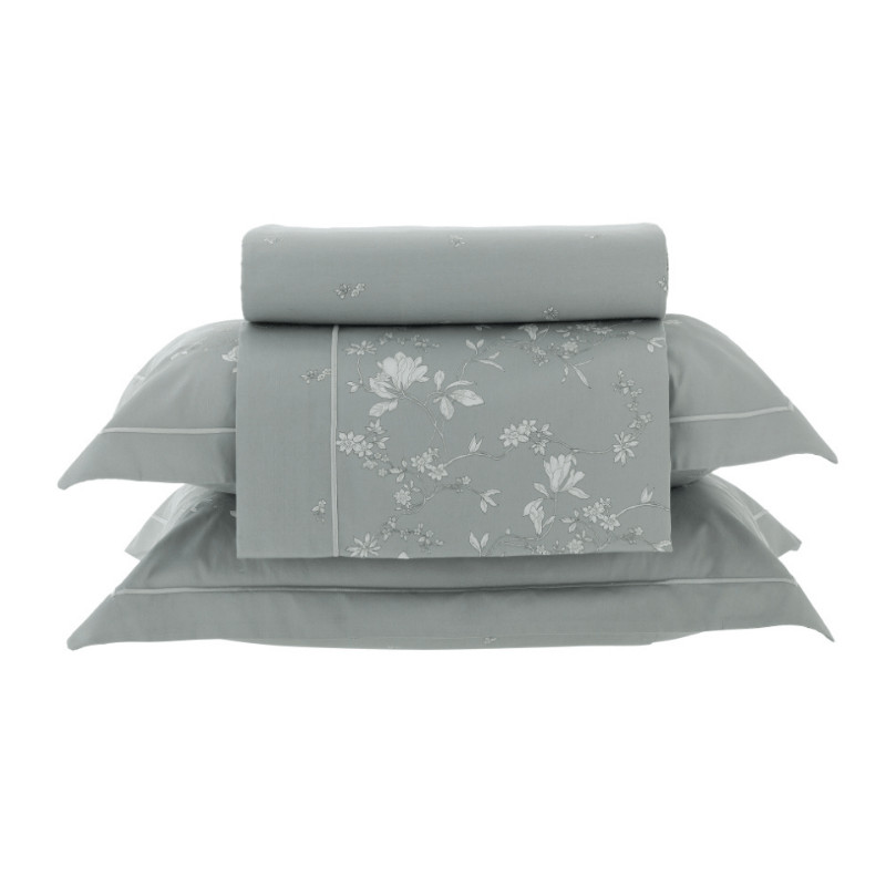 Jogo De Cama 300 Fios Lazio Kacyumara Velin em Oferta na Shopee