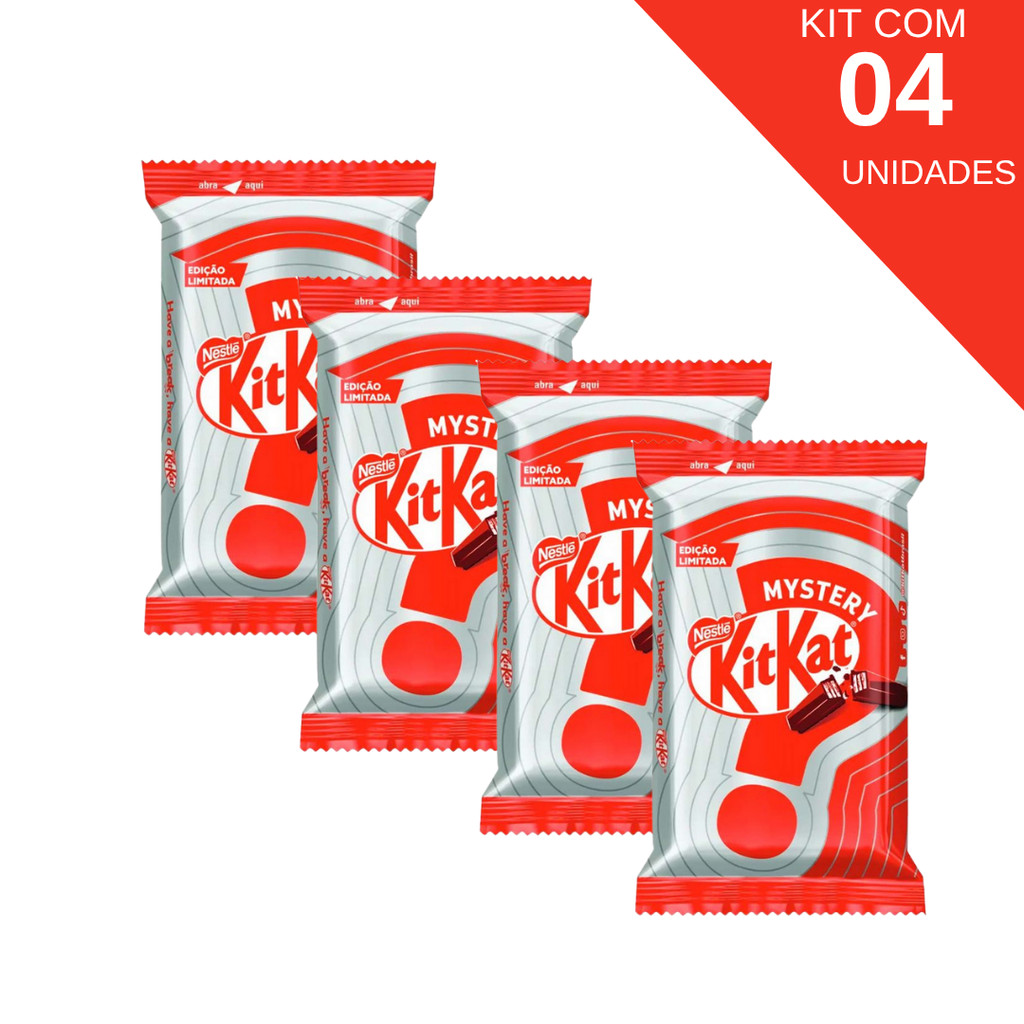 Kit Com 4 Chocolates Kit Kat Mystery Nestlé 41,5g