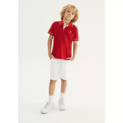 Camisa Polo Básica Infantil Menino Em Algodão Hering Kids