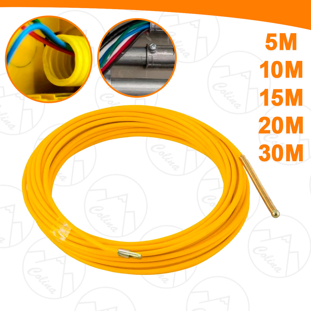 Passa Fio Com Alma De Aço Profissional Fertak Guia 5M 10M 15M 20M 30M