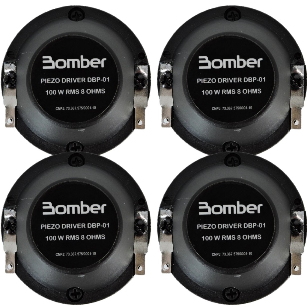 Kit 4 Drivers Bomber DBP01 100W RMS 8 Ohms Para Projetos Automotivos Potentes Som de Qualidade Plus