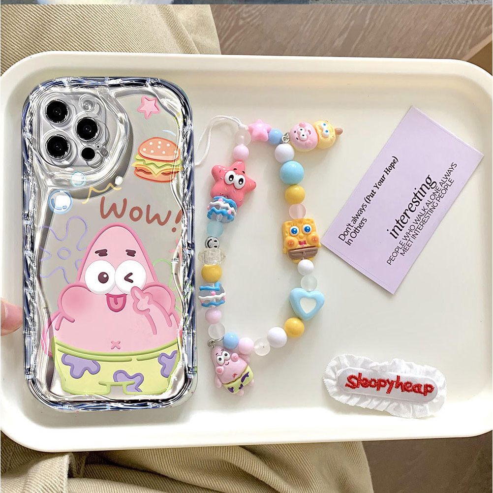 Capa Para Samsung S24 Plus S24Ultra S23 FE S20 S22Ultra S21 A55 A15 A14 M34 Bonito Dos Desenhos Animados Bob Esponja E P em Oferta na Shopee