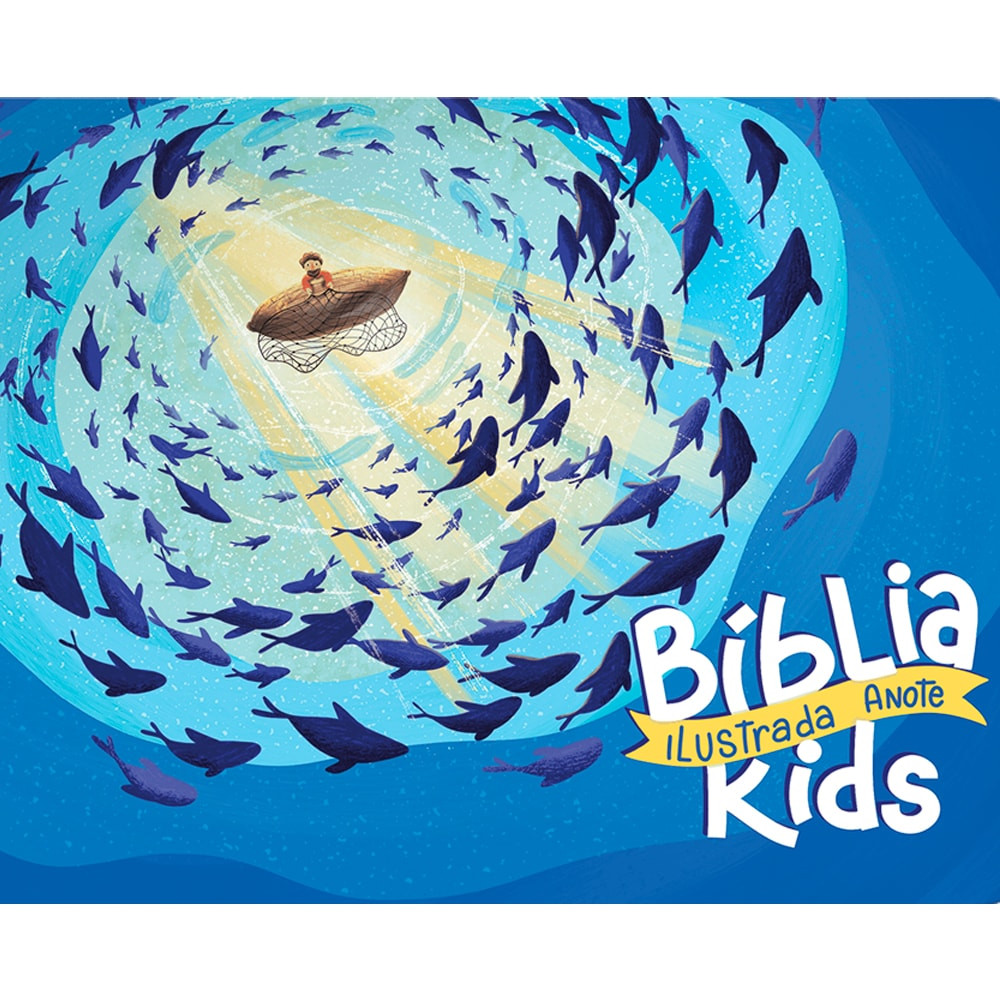 Bíblia Ilustrada Anote Kids | NVT | Capa Dura Peixinhos em Oferta na Shopee