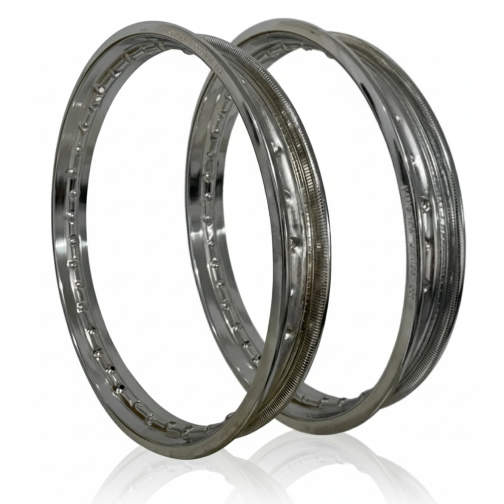 Par de Aro Dianteiro e Traseiro Hamp Honda Cg 125 Cg 150 Cg 160