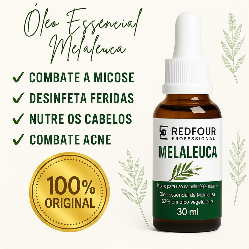 Óleo Essencial de Melaleuca 30ml original em Oferta na Shopee