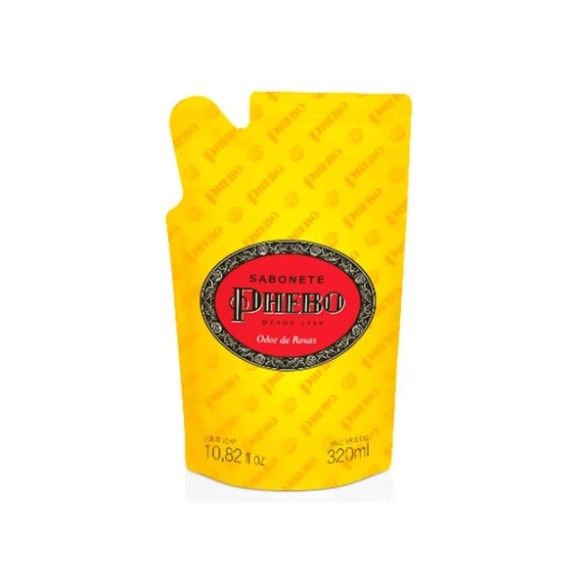 Refil Sabonete Liquido Phebo Odor de Rosas 320ml em Oferta na Shopee