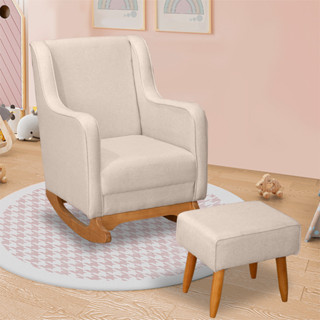 Poltrona Sofá Amamentação Balanço Aquila Com Puff Movellu Home em Oferta na Shopee