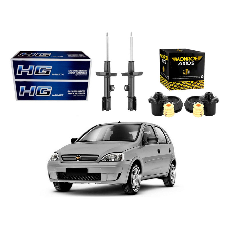 Kit Amortecedor Dianteiro Axios Corsa Novo 1.4 2007 A 2012 em Oferta na Shopee
