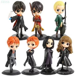 Figura de Brinquedo Colecionável em PVC da Versão Q Posket de Harry Potter, Severus Snape e Hermione Granger