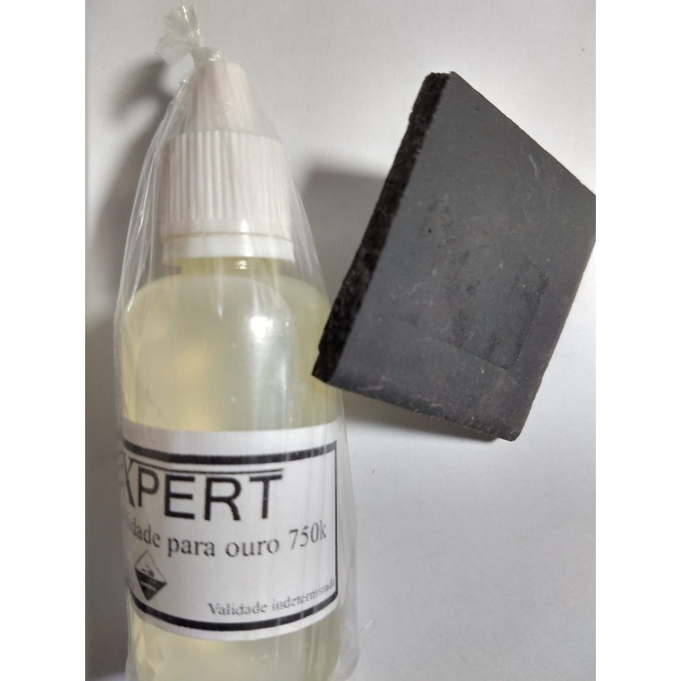 Teste Ouro E Prata  Pedra - garimpagem Kit de teste de ouro 18k e prata 950