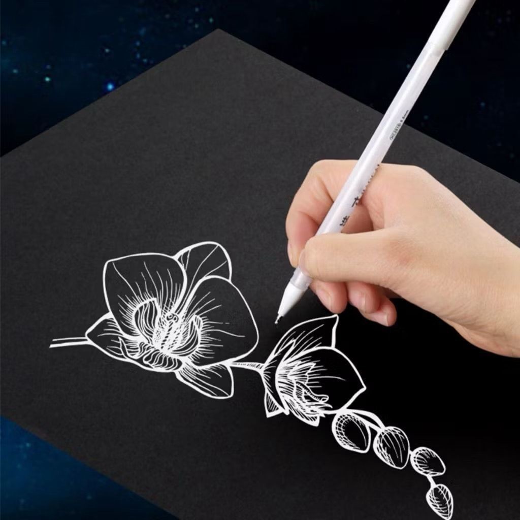5 Peças De Alta Qualidade Caneta Destaque Branca 0,8mm Pintura Criativa Gancho Design Escola Suprimentos De Arte ANJIN.B