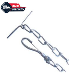 Coleira Corrente Metal Para Cachorro Pet 1,5M Grossa Média Fina em Oferta na Shopee