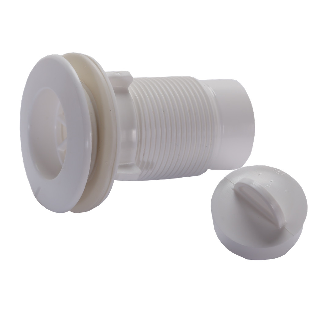 Válvula  Tanque Branca - Dreno Piscina