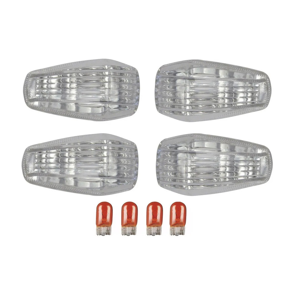 Kit 4 Lente Setas Haojue Suzuki Yes 125 2004 a 2013 Cristal Lâmpadas