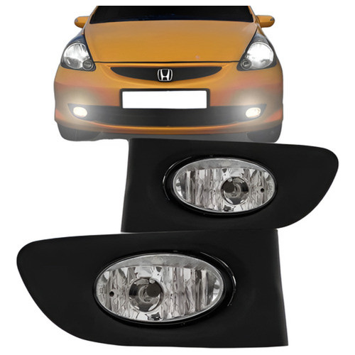 Par Farol Milha Auxiliar Fit 2003 2004 2005 2006 Com Grade.