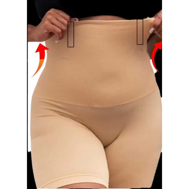 Short Cinta Modeladora 4 Barbatanas -Alta Compressão -Não Enrola - Zero Transparência  Empina Bumbum Plus (CINTA -- 001)