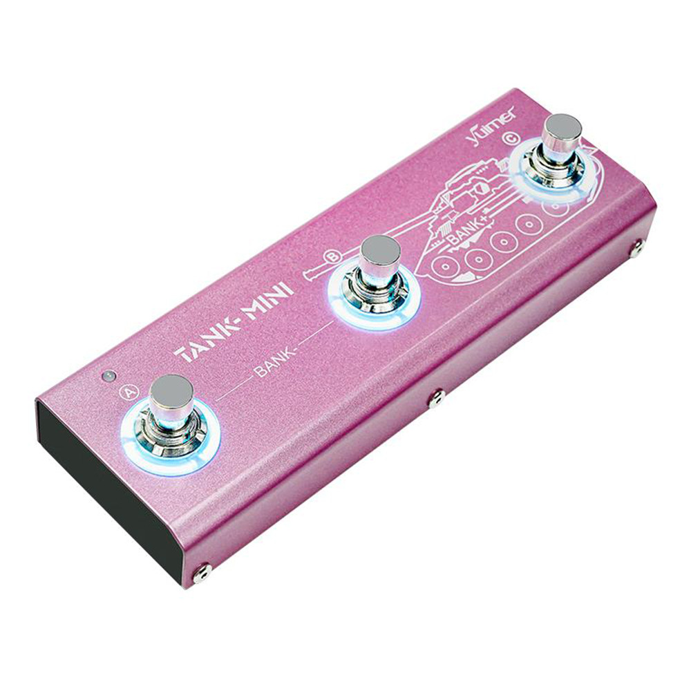 Pedal de guitarra Tank Mini Multic Effect suporta gravação IR e OTG, efeitos integrados de cabine, amplificador