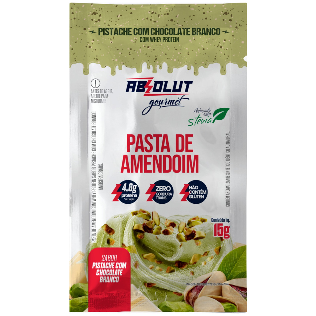Sache Pasta de Amendoim Gourmet Sabor Pistache 14g