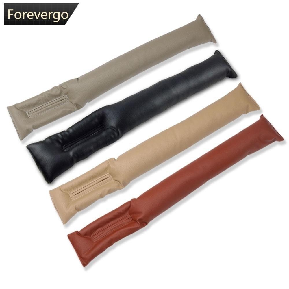 FOREVERGO Couro PU Assento De Carro Gap Filler Coldre Bloqueador À Prova De Vazamento Almofada Macia Espaçador A6N7