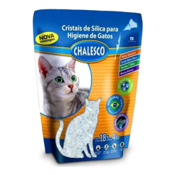 Areia Sílica para Gatos Pet Garden Embalagem 1,8Kg Chalesco
