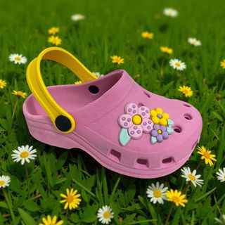 Sandália Infantil Menina Flores Rosa Leve Confortável e Antiderrapante Promoção em Oferta na Shopee