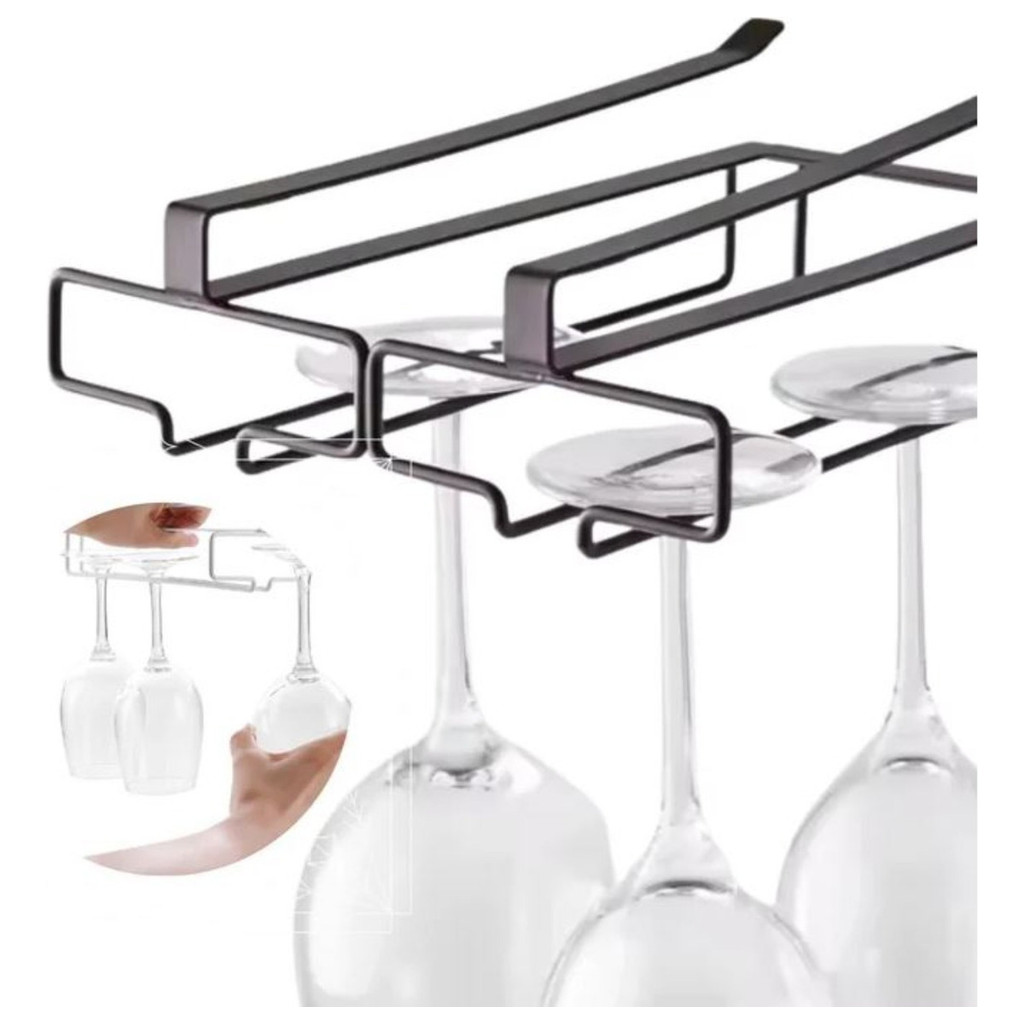 Suporte Para Taças De Vinho Movél Armarido 2 Peças 6 Taças
