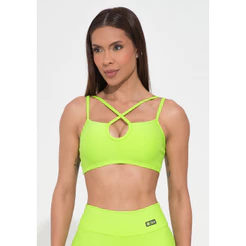 TOP FITNESS FEMININO DECOTE GOTA COM ALÇA DUPLA ACTION DLK