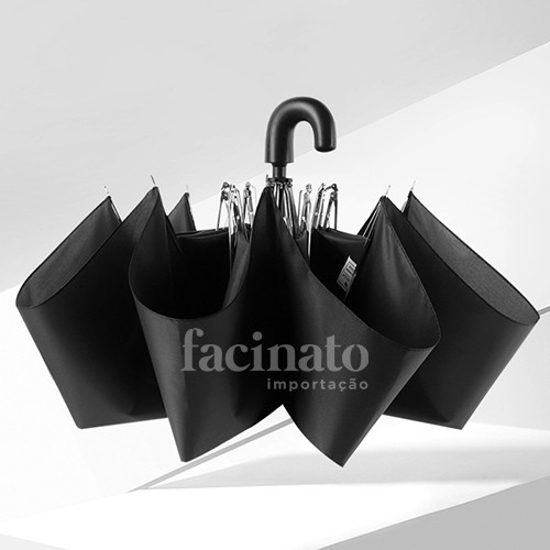 Guarda Chuva MINI LEVE Preto Maculino Pequeno Para Mochila Sombrinha Curvinho